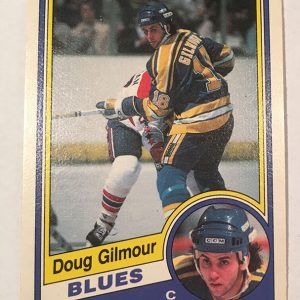 Doug Gilmour Rookie Card O=Pee-Chee #185