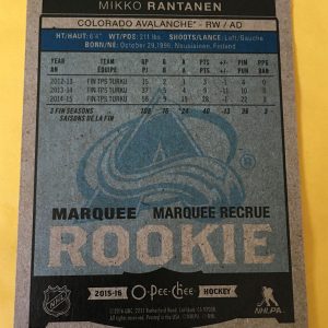 Mikko Rantanen 2015-16 O-Pee-Chee #U49 Rookie Card